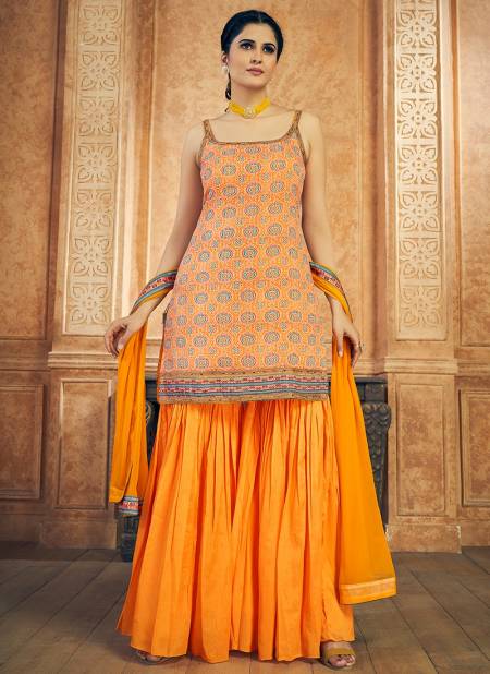 Mustard Colour New Designer Heavy Wedding Wear Salwar Suit Collection DRS113